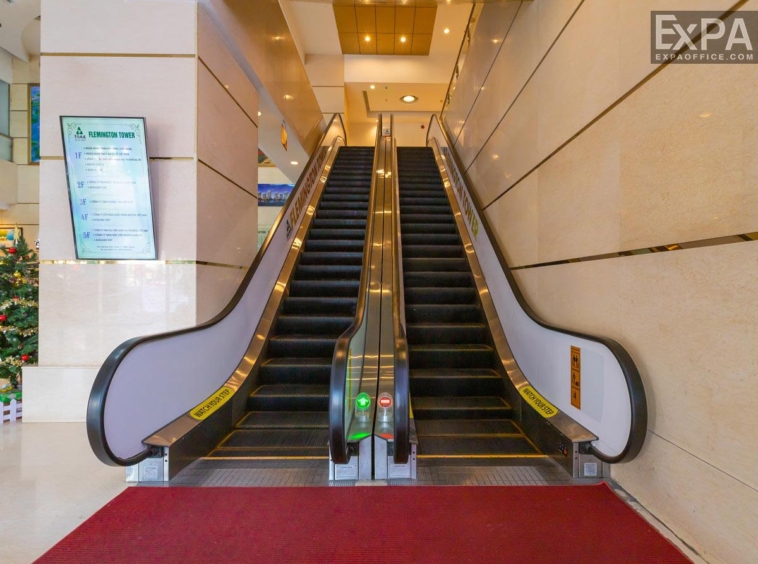 The Flemington Tower escalator