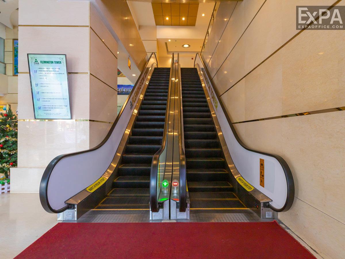 The Flemington Tower escalator