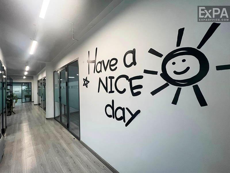 Uniwork coworking space corridor
