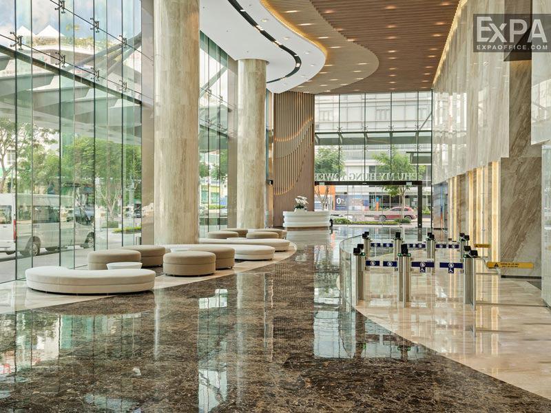 sảnh lễ tân Phú Mỹ Hưng Tower