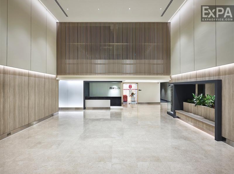 sảnh tầng trệt Zen Plaza 2