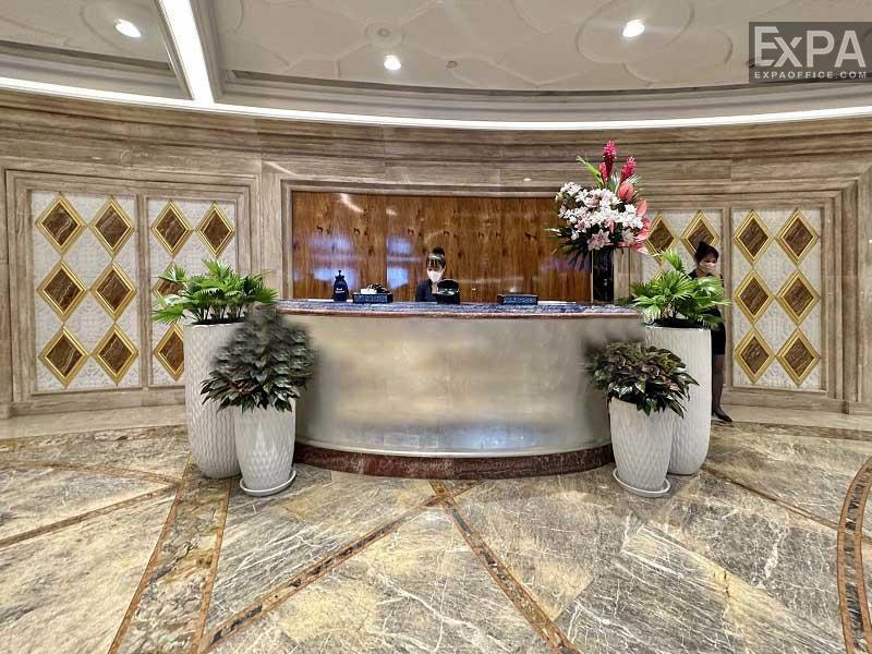 Saigon Time Square building receptionist