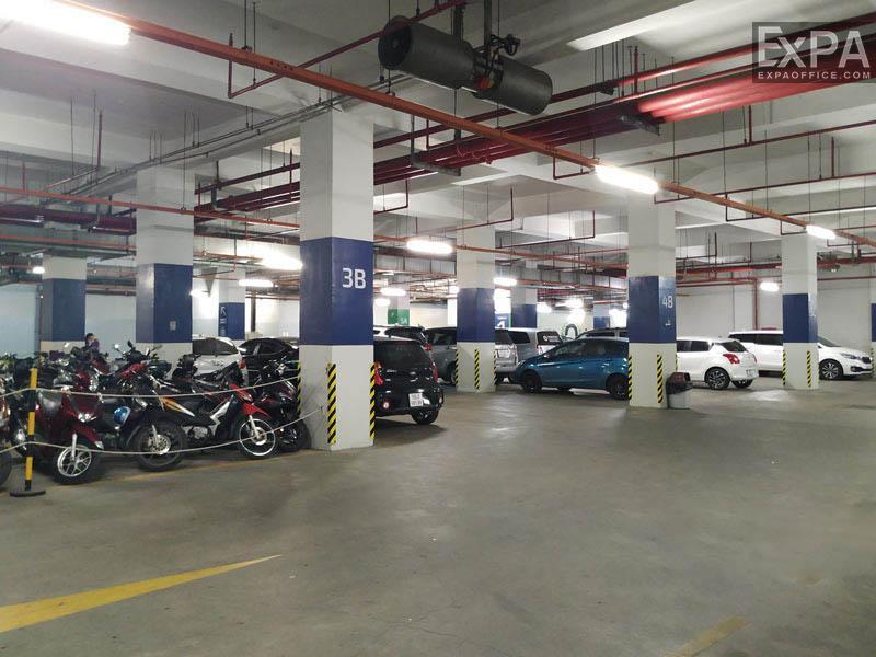 The Vista Building parking lot