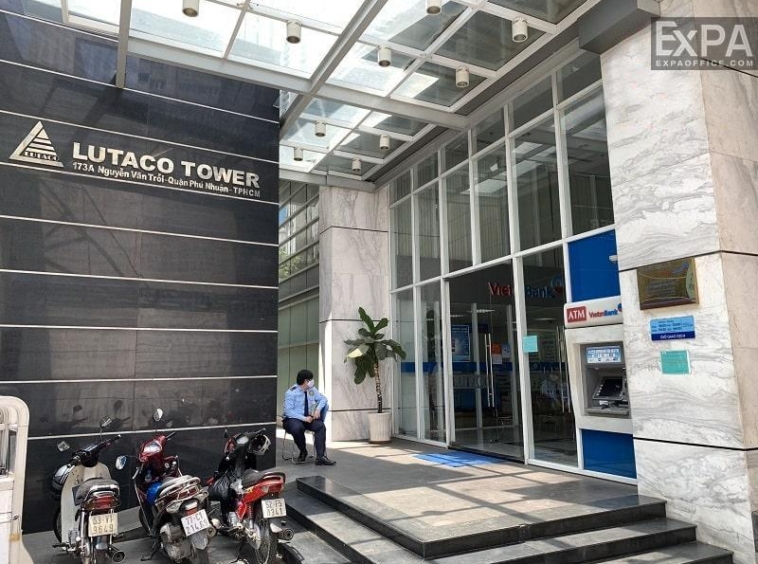 mặt tiền tòa nhà Lutaco Tower