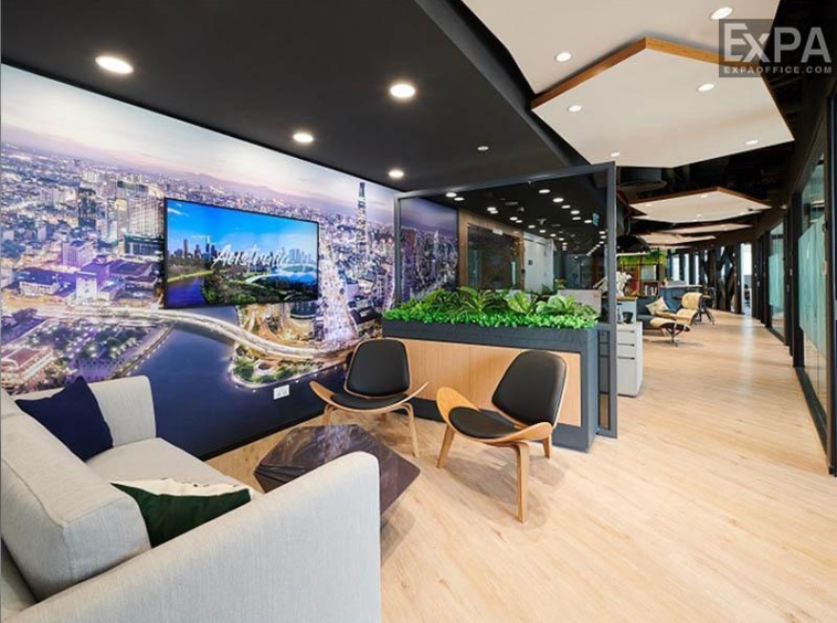 sảnh đón khách Compass Office Bitexco