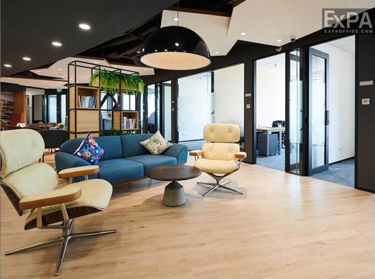 sảnh tiếp khách Compass Office Bitexco